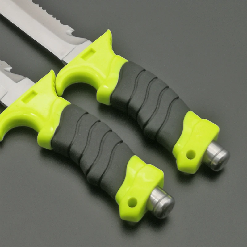 DuoC Deepsea Diving Fixed Blade Knife Survival Tactical 440 Steel Blade Rubber Handle Leggings Knife &ABS Sheath DuoC Deepsea Diving Fixed Blade Knife Survival Tactical 440 Steel Blade Rubber Handle Leggings Knife &ABS Sheath