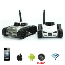 Забавный WiFi rc Танк автомобиль игрушка с 0.3MP HD камера в реальном времени Трансмиссия игрушки дистанционное управление по мобильному телефону мальчик детские игрушки