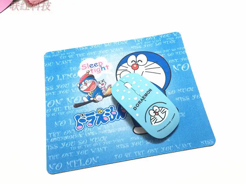 Maorong trading Doraemon кошка мультяшный usb-кабель Клавиатура Беспроводной бесшумный набор мыши для дома и офиса девушки клавиатура и мышь комбо