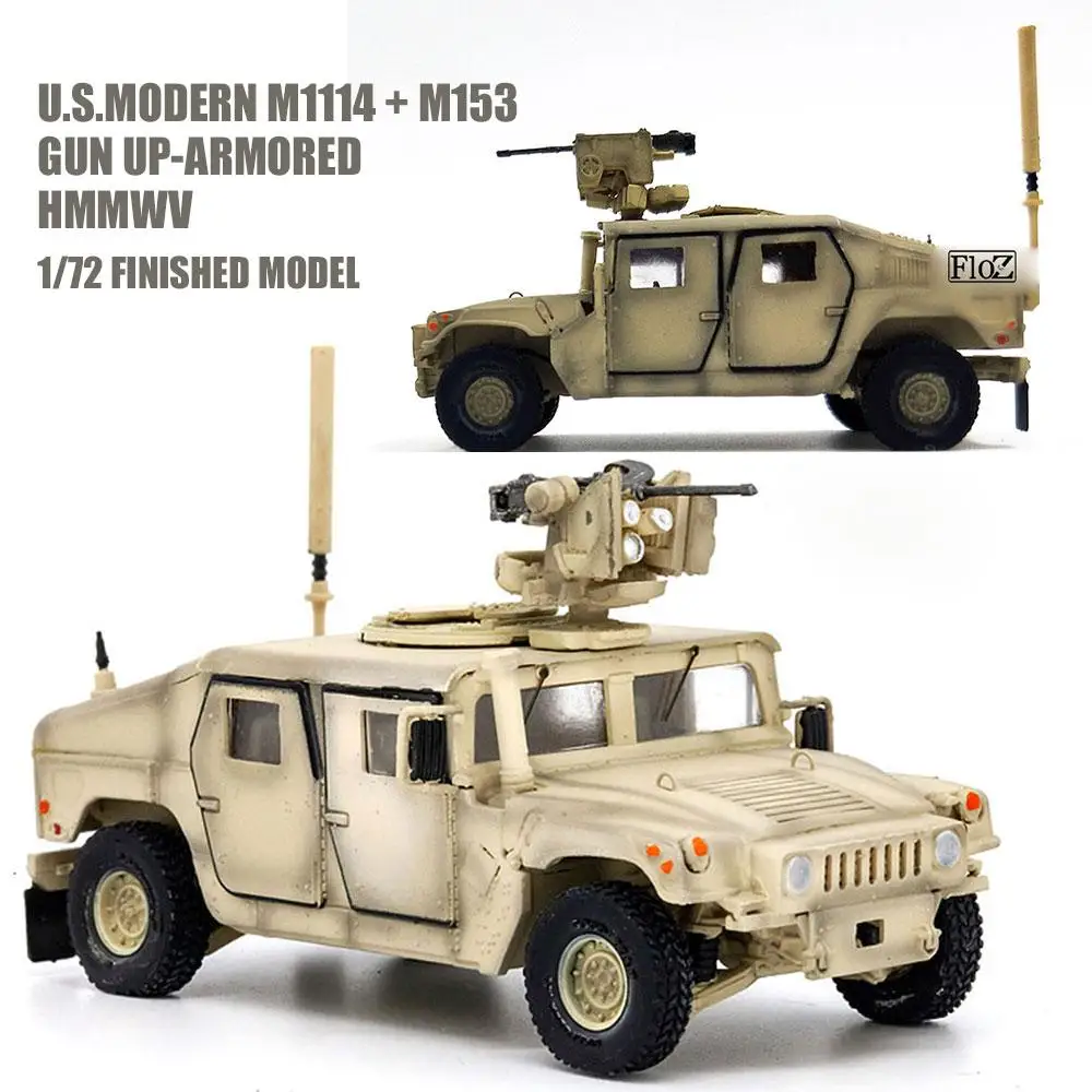 T-MODEL U.S.MODERN M1114 + M153 GUN UP-ARMORED HMMWV 1/72 MODEL FINISHED CAR |
