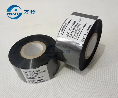 Free shipping (30mm*100m) High qualtiy Black color ribbon for date printing on Date coder for EXP,MFG,hot stamping ribbon PRINT