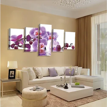 

(no frame)wall art home decor purple butterfly wall pictures for living room modular picture paintings cuadros poster cuadros