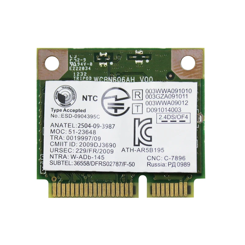 Беспроводные Bluetooth карты для ноутбука подходит ASUS Lenovo Dell Toshiba Acer hp AR5B195 сетевые