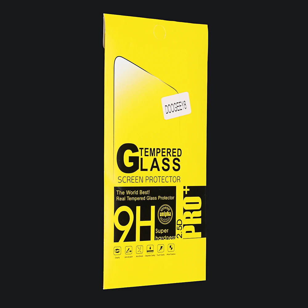 

Tempered glass For Doogee Y8 Screen protector phone flim Screen protection Glass case cover for Doogee Y8 smartphone 6.1