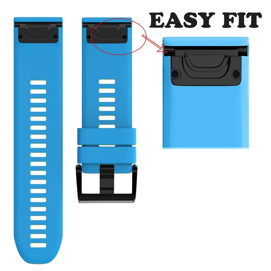 XBERSTAR Strap Watchband for for Garmin Fenix 5X for Garmin Fenix 3 3 HR GPS Watch Replacement Silicone Easyfit Wrist Band Strap XBERSTAR Strap Watchband for for Garmin Fenix 5X for Garmin Fenix 3 3 HR GPS Watch Replacement Silicone Easyfit Wrist Band Strap