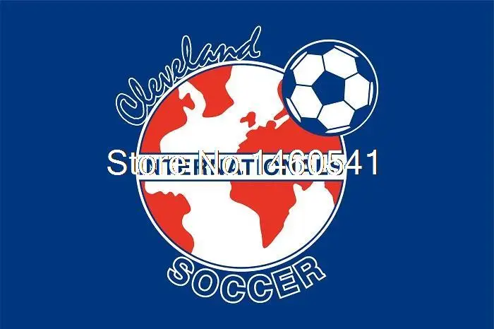 Cleveland Internationals Soccer Flag 3ft X 5ft Polyester North American 