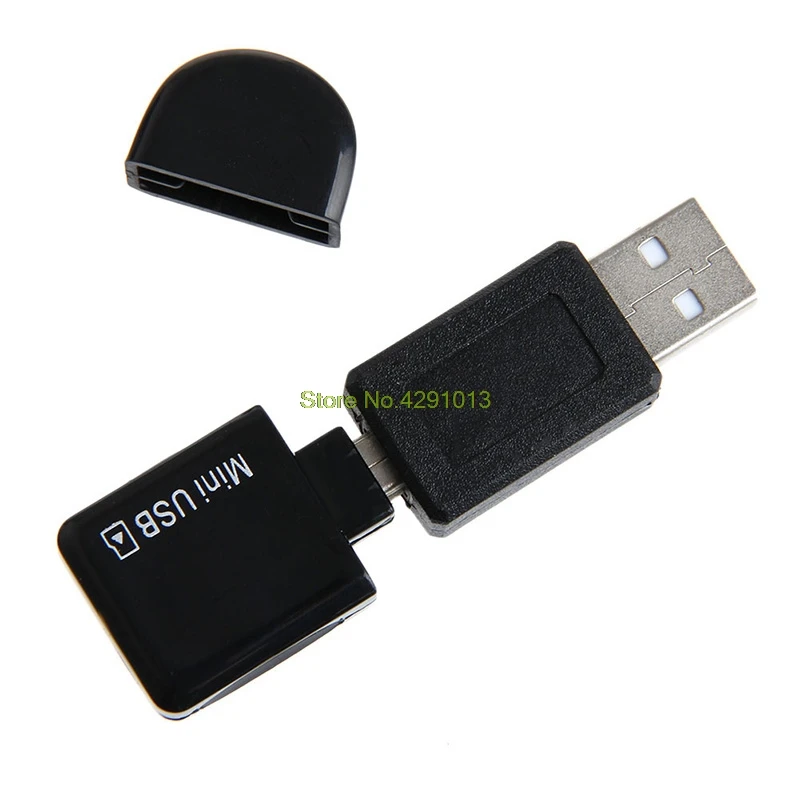 

Mini USB to TF T-flash Micro SD Card Adapter Reader for Car AUX Out Audio Music Drop Shipping Support
