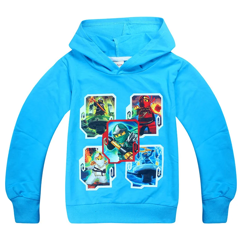 

New autumn Boys Ninjago Hoodies Ninja t shirt Sweatshirt Long Sleeve Boys Ninjago Jacket Outwear Hoodies Costumes Clothes Shirts