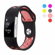 Ktab Смарт аксессуары ремешок для Fitbit Charge 2 мягкий силиконовый регулируемый модный спортивный сменный ремешок для Fitbit Charge2