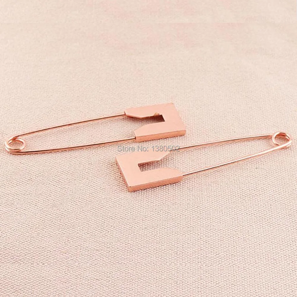 

80mm rose gold color large Safety Pins Brooch Sewing tool Diy Craft 2pcs/lot