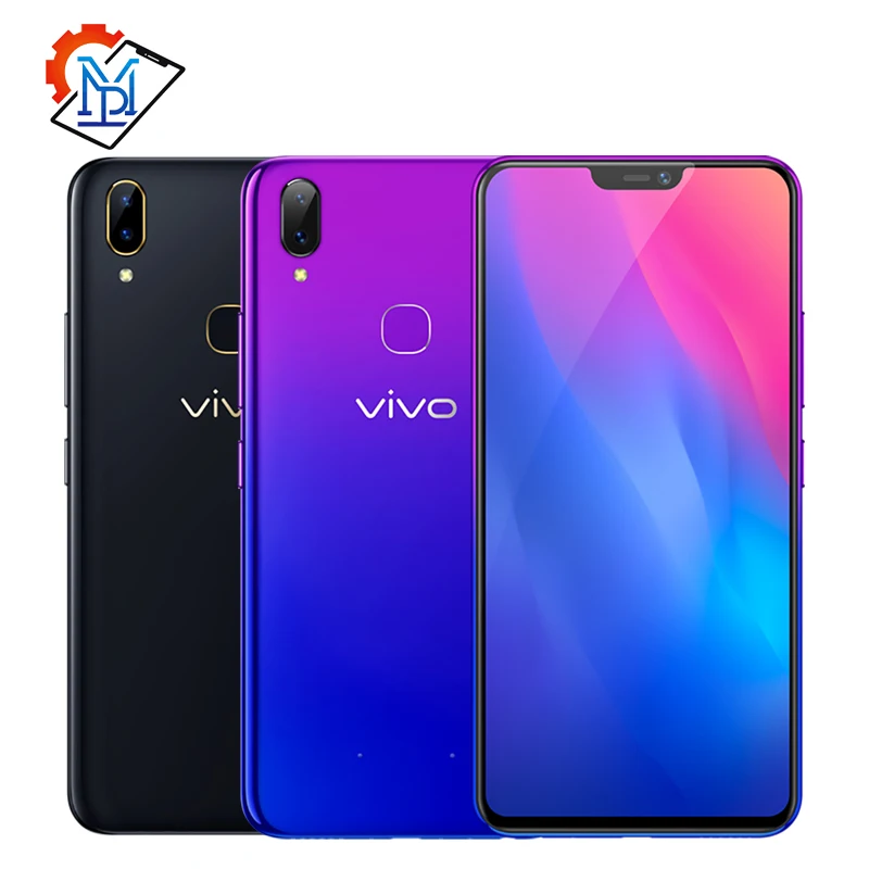 Оригинальный Vivo Y89 мобильный телефон 6,26 "FHD + 4 Гб ОЗУ 64 Гб ПЗУ Snapdragon 626 Android 8,1 двойная камера 3260 мАч Fingprint смартфон