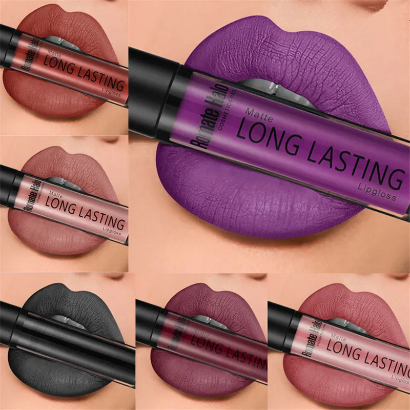 

Matte Lipgloss Long Lasting 24 Hours Waterproof Matte Liquid Lipstick Makeup Liquide Mat Lipsticks Lip Labial Liquido Maquiagem