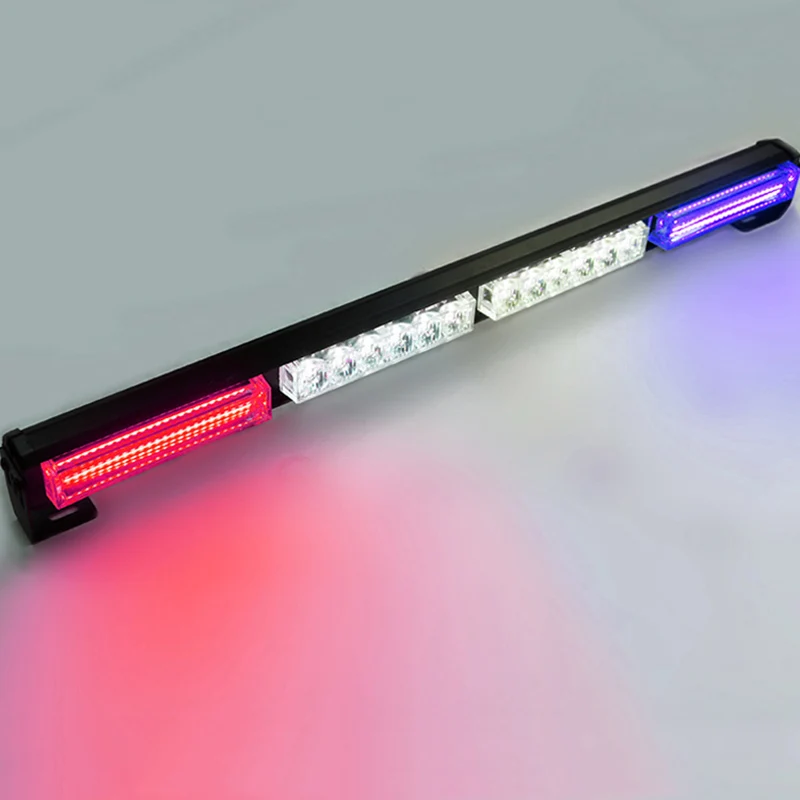 

12V COB & LED 24W Strobe Warning Light Bar Fireman Police Emergency Flash Lamp for Car Truck Off Road Vehicles