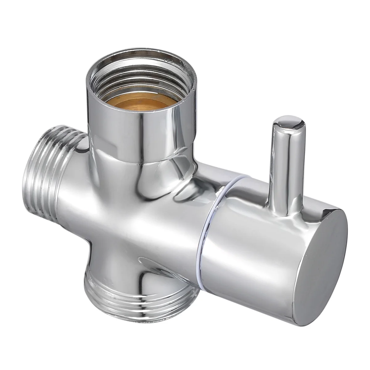 Brass 3-Ways Shower Head Diverter Valve T-adapter Bath Toilet Bidet Sprayer Faucet For Bathroom Hardware Supplies