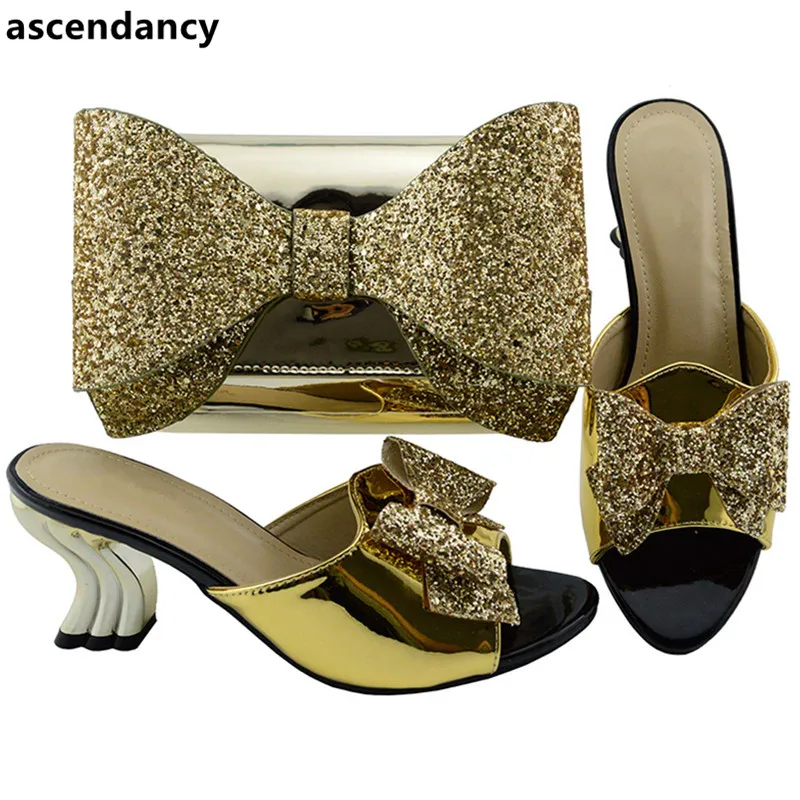 Mariage Sac De À Décoré Dernière Avec Sacs Dames rouge bleu Noir Pour Partie Royal rose Africain Conception Et Italiennes Chaussures Correspondre Strass Ensemble or argent champagne xvp8n68qaw