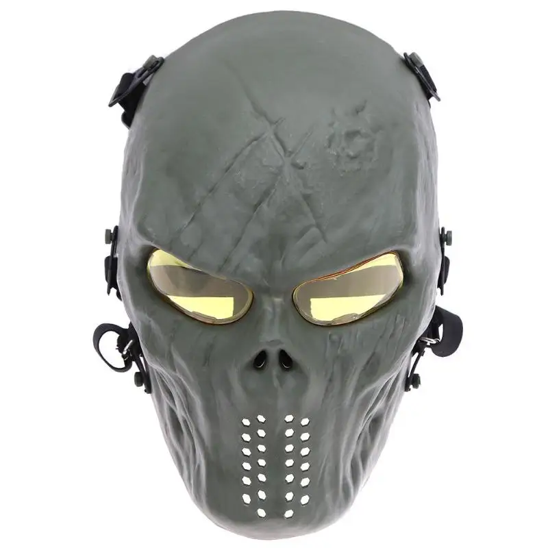 

Shock Resistant PC Lens Skull Paintball Games CS Field Face Mask Hunting Military Tactical Cycling Full Face Protection Masks