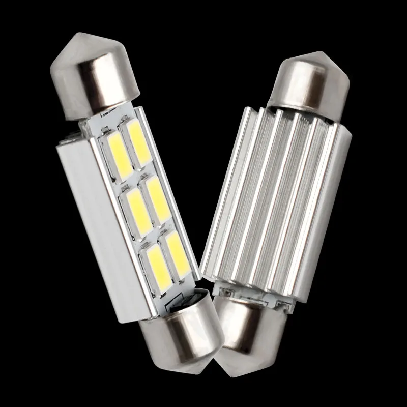 10 шт. 39 мм C5W C10W C3W 6 led 5630 smd Festoon CANBUS без ошибок автомобильный светильник номерного
