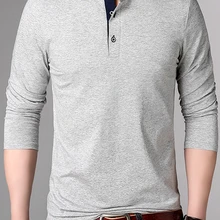 Liseaven Мужская футболка с длинным рукавом, одноцветные футболки, Приталенная футболка, повседневные рубашки, мужские Топы И Футболки