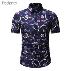 Fadzeco африканская Мужская рубашка большого размера с короткими рукавами и принтом, футболка Дашики, модный дизайн, поло, мужская рубашка в