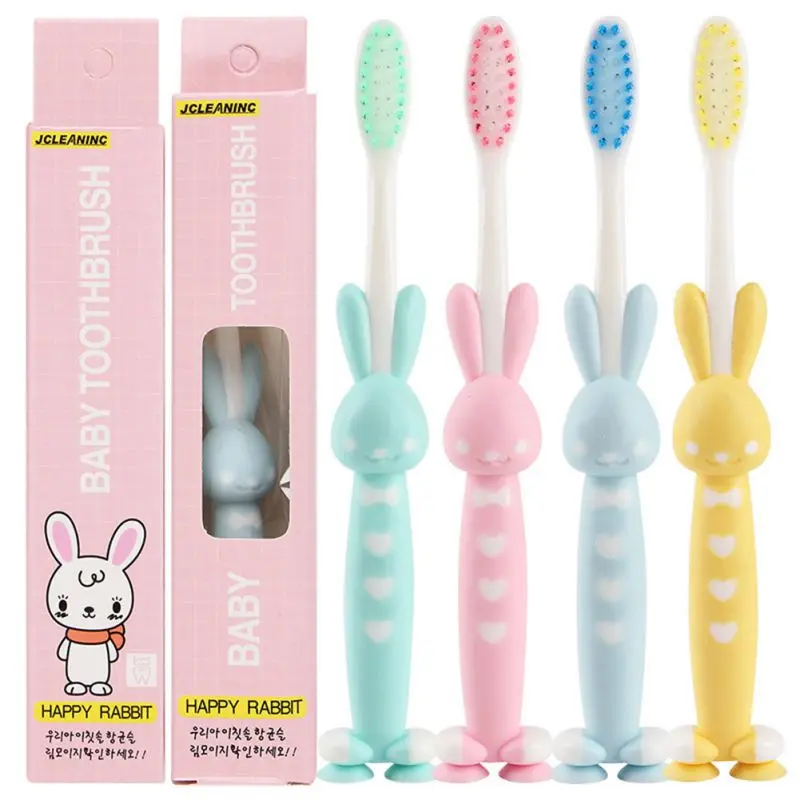 

1Pcs/Lot Soft Bristle Kids ToothBrush Oral Hygiene Mouth Clean Teether Training Bamboo Charcoal Soft Toothbrush Kid Toothbrush