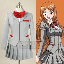 Bleach Heroine Inoue Orihime font b Anime b font School Uniform font b Cosplay b font