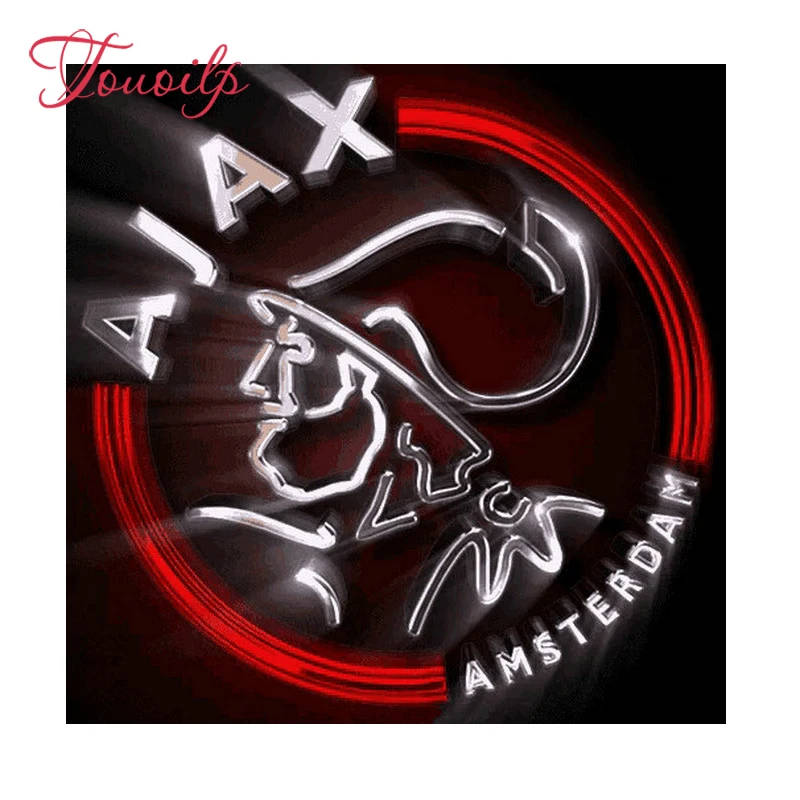 Алмазная вышивка сделай сам футбольный бейдж AJAX 5d full стразы алмазная живопись