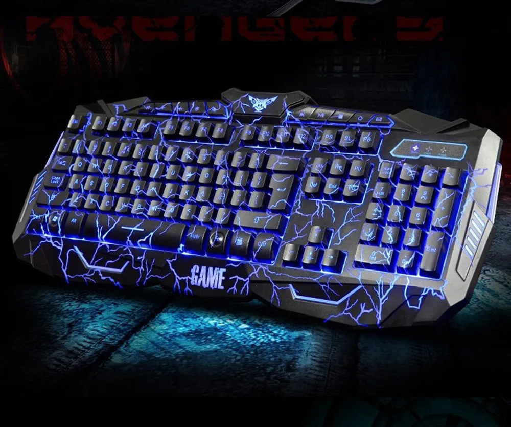 

Keyboard LED Gaming Wire 2.4G keyboard And Mouse Set to Computer Multimedia Gamer Teclado #T08