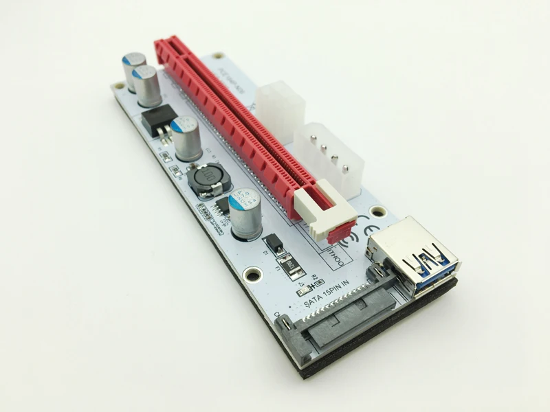 Riser-minerador de Bitcoin Branco 008s Ngff Pcie Pci-e 1x 2x 4x 8x 16x Usb 3.0 Cartão Adaptador 60cm Cabo de Dados para Mineração de Bitcoin Btc - Imagem 5
