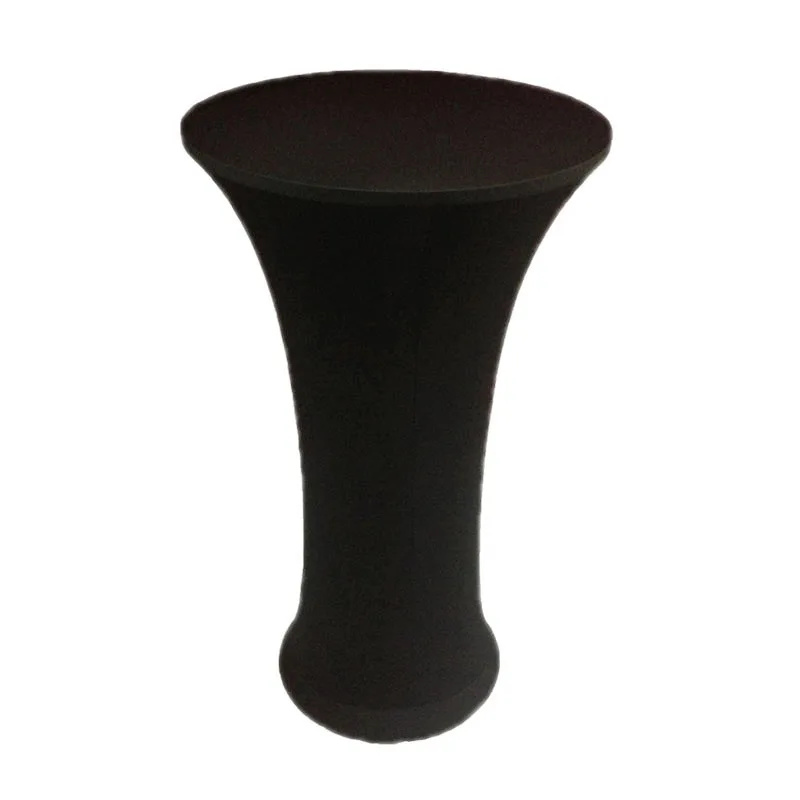 

10pcs Thicker #25 Black Round Based Lycra dry bar cover Cocktail table cover&cloth for wedding event &party decoration