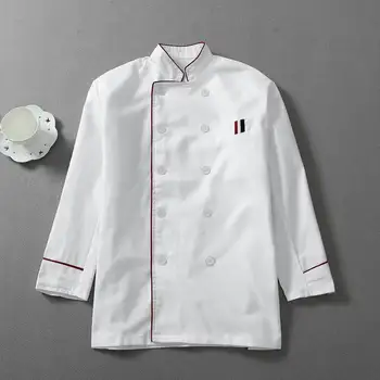 

Autumn Winter Food Service Cloth Kitchen Chef Jackets Uniform Long Sleeve Hotel Cook Workwear Clothes Restaurant Chief Clothes