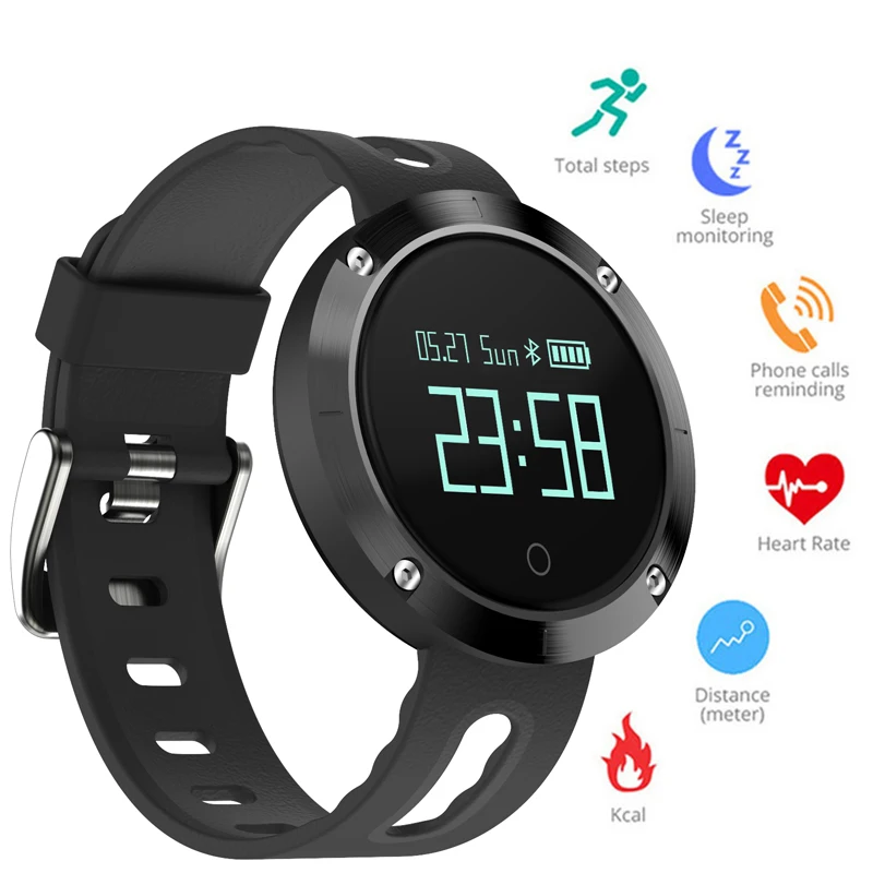 deffrun s3 hr ip68 waterproof smart watch