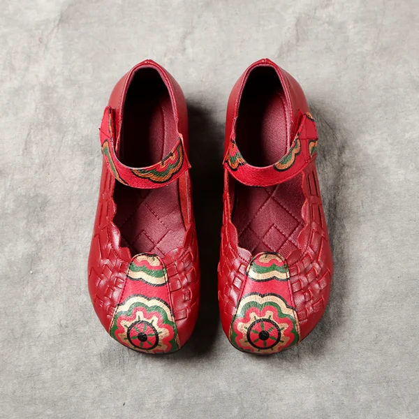 Новое поступление; женская обувь из натуральной кожи в стиле ретро; Демисезонные женские туфли-лодочки; удобные мокасины mary jane на застежке-липучке - Цвет: 2