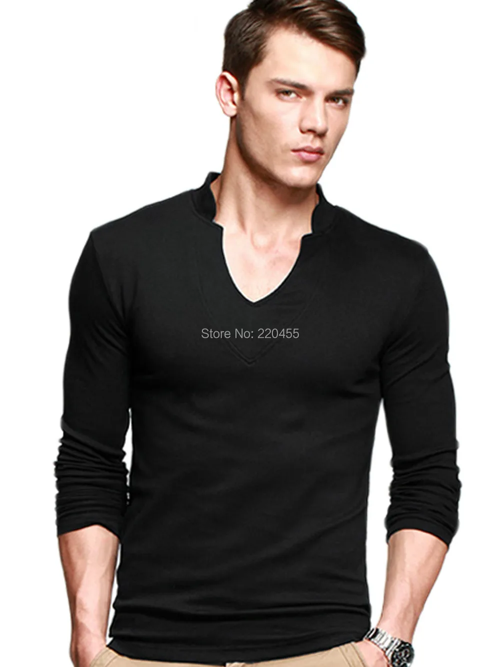 iLoveSIA New Spring/Autumn Mens Fashion Chic Henley Shirts