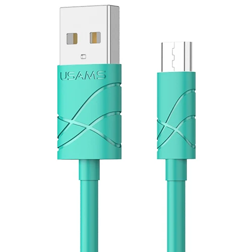 USAMS Кабель Micro Usb 1 м 2А Быстрая Зарядка Мобильного Телефона Android кабель USB Зарядное Дата Кабель Синхронизации Провода для Samsung HTC LG - Цвет: Green