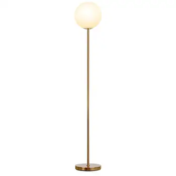 

Nordic modern Frosted Glass Globe LED Floor Lamp luxury Standing Lamp for Living Rooms Bedroom Office bedside de Tall Pole Light