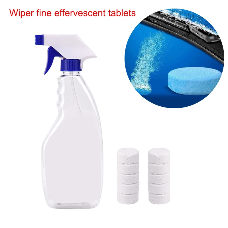 Car Cleaning Tool Set 500ml Spray Bottle Concentrated Effervescent