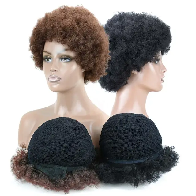 Disco Afro Hair High Quality 60s 70s 80s Hippie Afro Short Curly