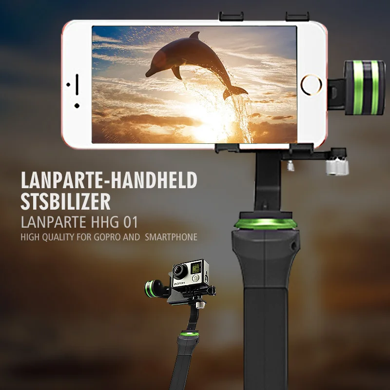 

Lanparte HHG-01 Ultra 3-Axis for Gopro Handheld Steadycam Camera Gimbal Stabilizer Photo for DSLR Smartphones for iphone6 6plus