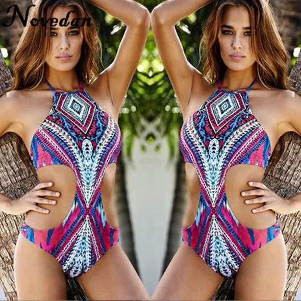Cheap Swimwear Female Print 1 One Piece Swimsuit Women Ladies Halter Vintage Bathing One-Piece Suits 2017 Sexy Retro Swimsuit Cheap Swimwear Female Print 1 One Piece Swimsuit Women Ladies Halter Vintage Bathing One-Piece Suits 2017 Sexy Retro Swimsuit