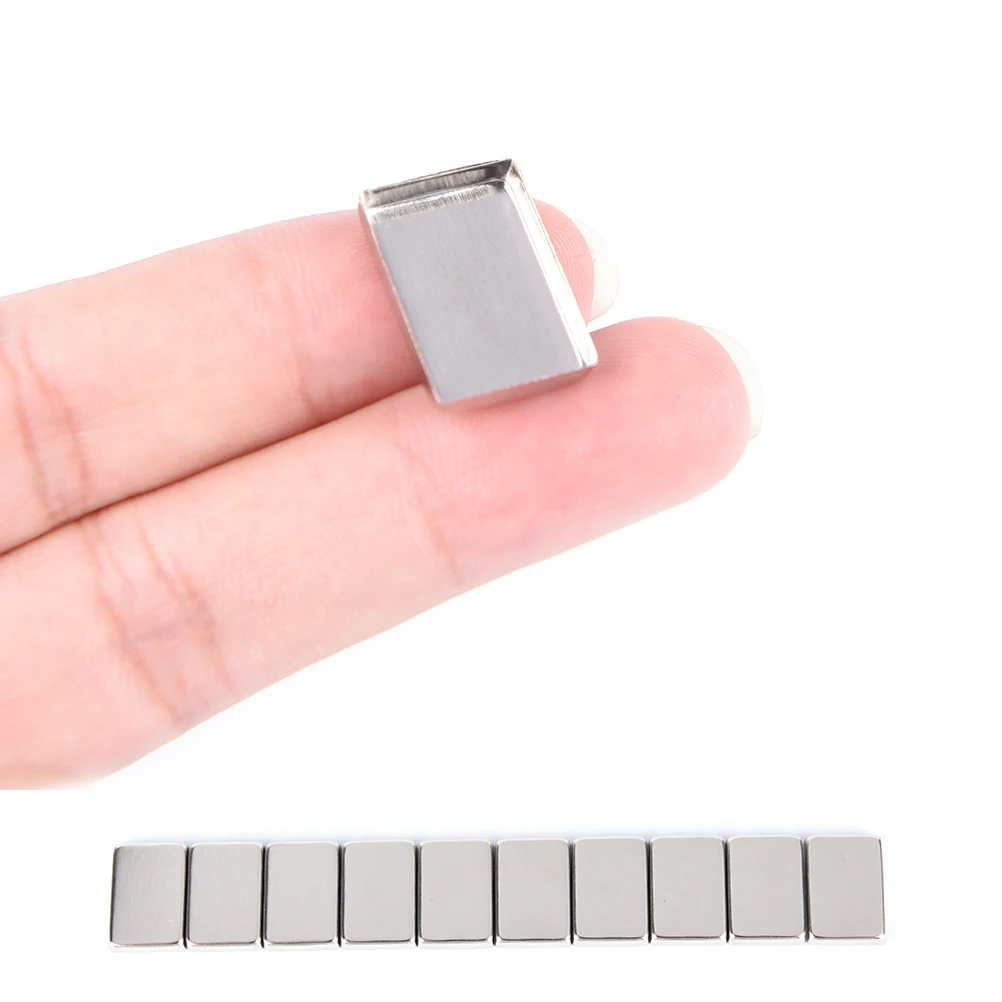 

10Pcs Empty Rectangle Iron Tin Pans for Powder Eyeshadow lip gloss 18*13MM