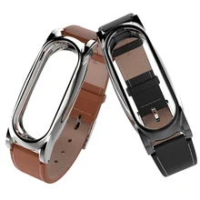 Кожаный магнитный ремешок для часов Gosear, браслет для наручных часов, сменный ремешок для Xiao mi Xio mi Xiao mi, браслет miband 2 Band 2, браслет