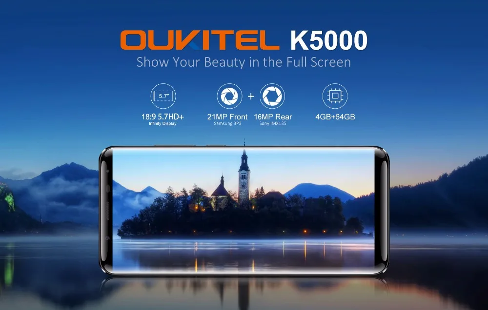 Оригинальный Oukitel K5000 4 г LTE мобильный телефон ГБ Оперативная память 64 Встроенная