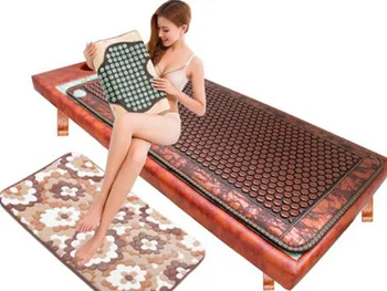 

2016 Most Popular Natural Heating Jade Tourmaline Mat Thermal Germanium Cushion Massage Mattress Health Care 0.7X1.6M