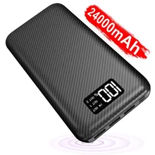 Ультра тонкий 20000 мАч портативный внешний аккумулятор зарядное устройство Банк мощности для сотового телефона