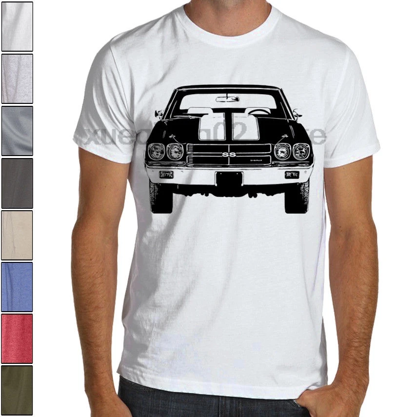 CHEVELLE SS 1970 CHEVY американская мышечная мягкая хлопковая Футболка разных