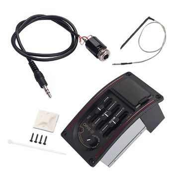 

Acoustic Guitar 3 Band Preamp Amplifier Equalizer EQ OP3 Piezo with Pickup Set