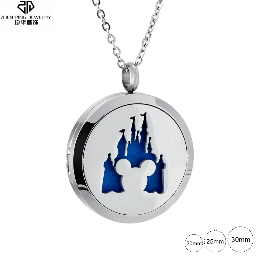 

High Quality Magnetic Aromatherapy Diffuser Pendant Stainless Steel Perfume Jewelry Essential Oil Locket Scent Necklace