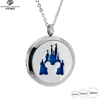 

High Quality Magnetic Aromatherapy Diffuser Pendant Stainless Steel Perfume Jewelry Essential Oil Locket Scent Necklace