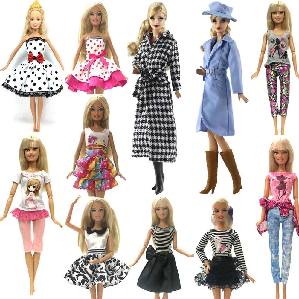 NK 2020 Newest Doll Outfit Beautiful Handmade Party ClothesTop Fashion Dress For Barbie Noble Doll Best Child Girls'Gift JJ