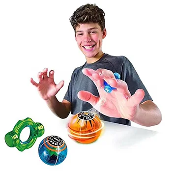 

Electronic Magnetic Balls Toy Stress Relief Colorful Magnetic Toys Controlled Finger Induction With Power Ring Toys For Children